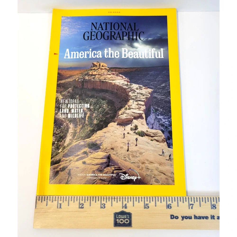 National Geographic Magazine America the Beautiful‎ September 2022 Yellow OS